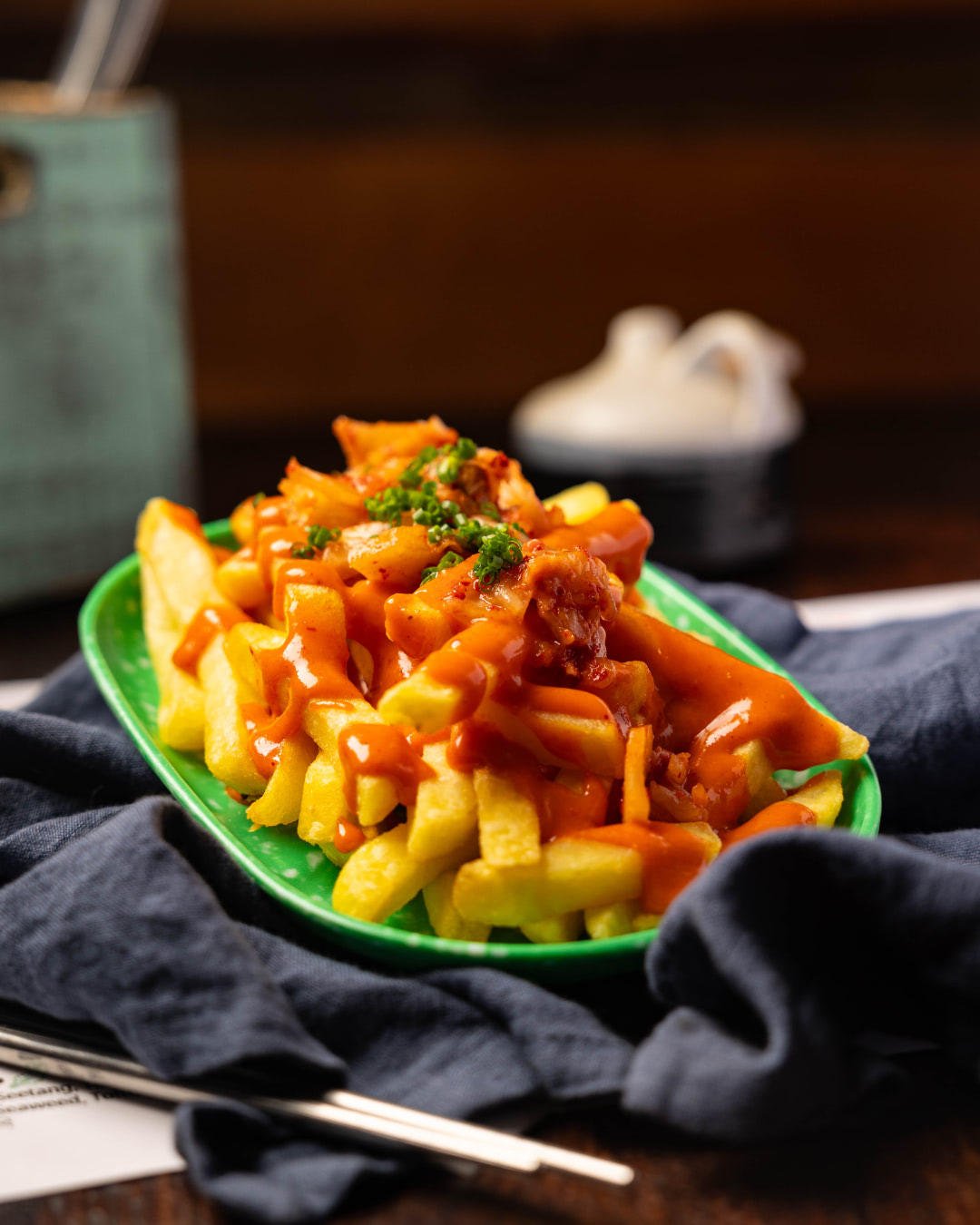 Kimchi mayo fries