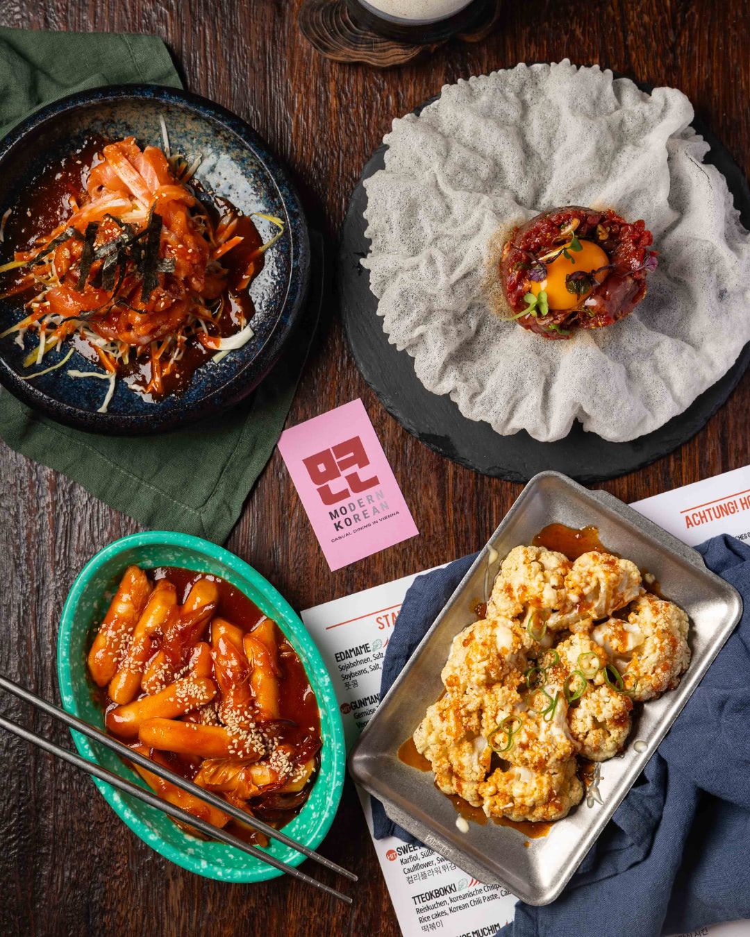 One dish Modern Korean Yukhoe Beef Tartare - 4